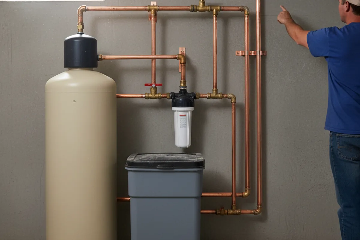 Whole-house water treatment system installed in Sherman